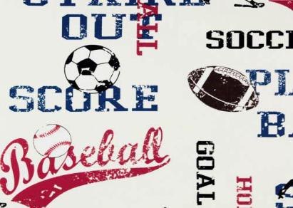 Style 1105- Sports Tribute Vinyl Table Cover - Americo Vinyl & Fabric