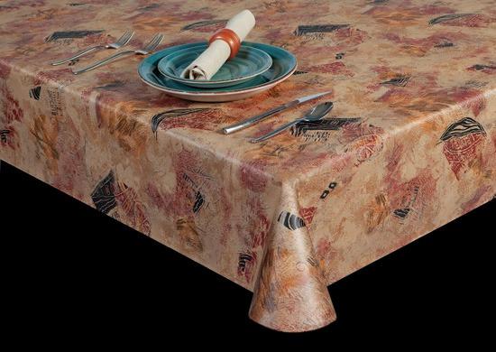 Style 6106 – Captivating Abstraction Vinyl Table Cover - Americo Vinyl & Fabric