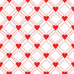 Criss Cross Hearts Vinyl Table Cover - Americo Vinyl & Fabric