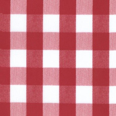 1226 - Red & White Check  54" X 54" Vinyl Table Cover - Americo Vinyl & Fabric