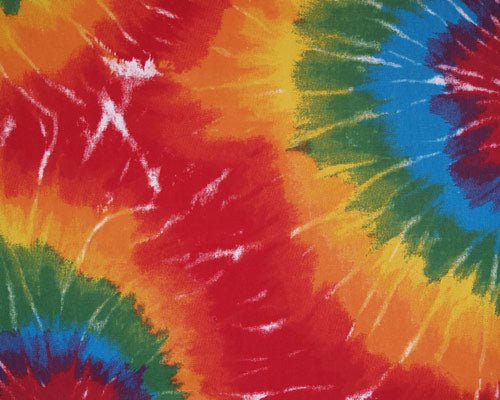 Style 2018 - Hippie Tie Dyed Vinyl Table Cover - Americo Vinyl & Fabric