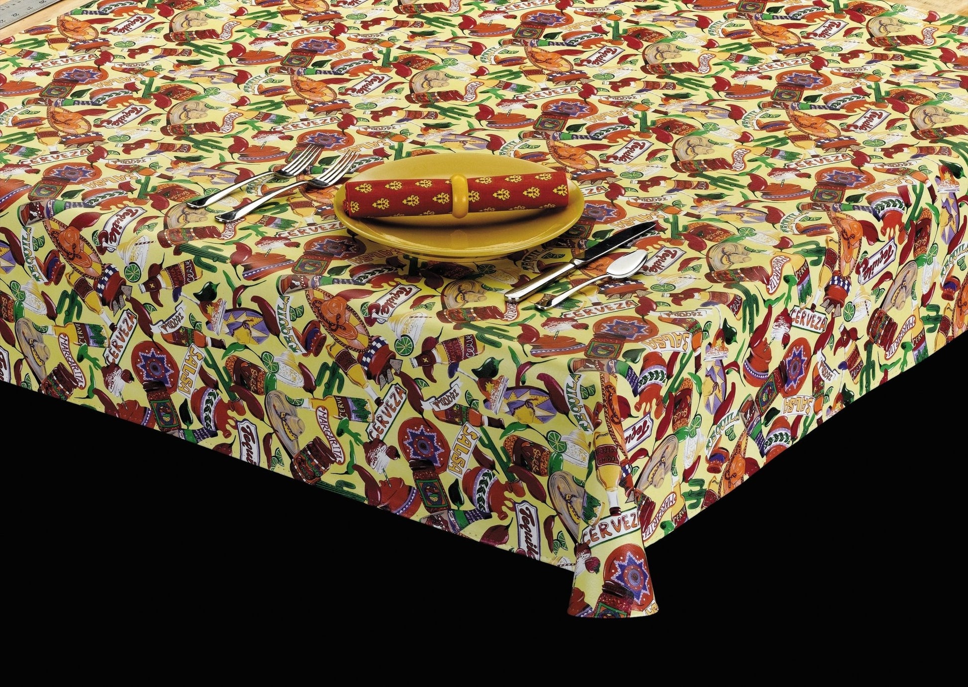 Style 6102 - Fiesta Vinyl Table Cover - Americo Vinyl & Fabric