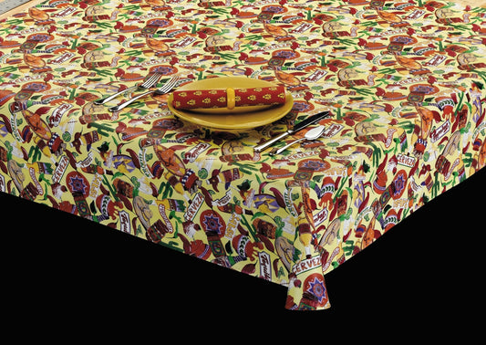 Style 6102 - Fiesta Vinyl Table Cover - Americo Vinyl & Fabric