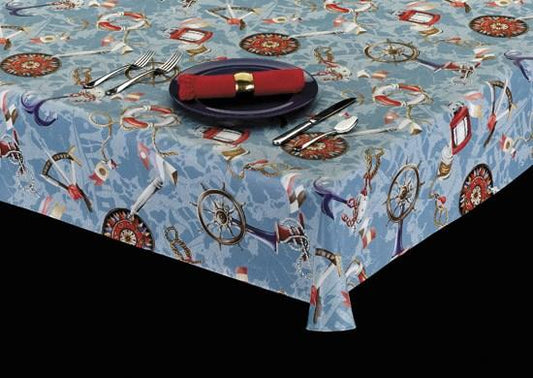 Style 6105 – Happy Sailing Vinyl Table Cover - Americo Vinyl & Fabric