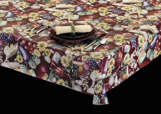 Style 6101 – Nature's Bounty Vinyl Table Cover - Americo Vinyl & Fabric